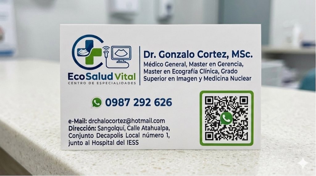 drchalocortez's tweet photo. ECO SALUD VITAL - ECOGRAFÍA 24 HORAS Y ESPECIALIDADES - VALLE DE LOS CHILLOS - SANGOLQUÍ. https://t.co/LGqDRrBb0H