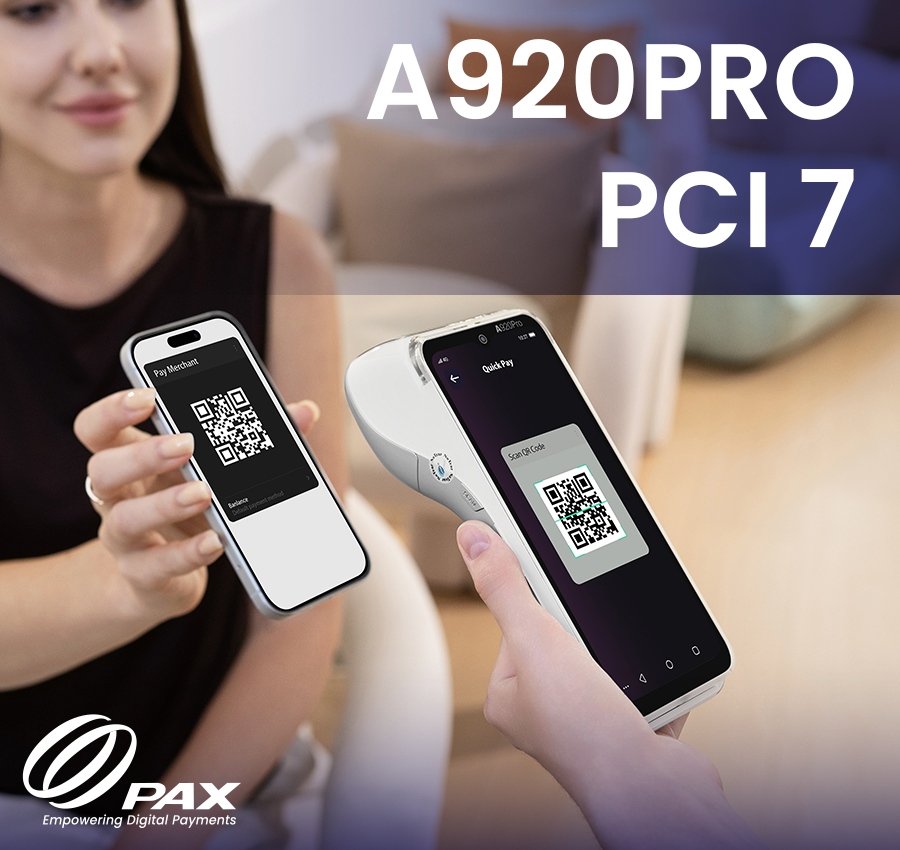 paxtechnology's tweet image. Meet the A920Pro PCI 7, the next evolution of our flagship #mobile device, built for speed, security &amp;amp; performance. Featuring a larger display &amp;amp; integrated second screen, the A920Pro PCI 7 is designed for businesses that need mobility without compromise. tinyurl.com/4tpywdv5