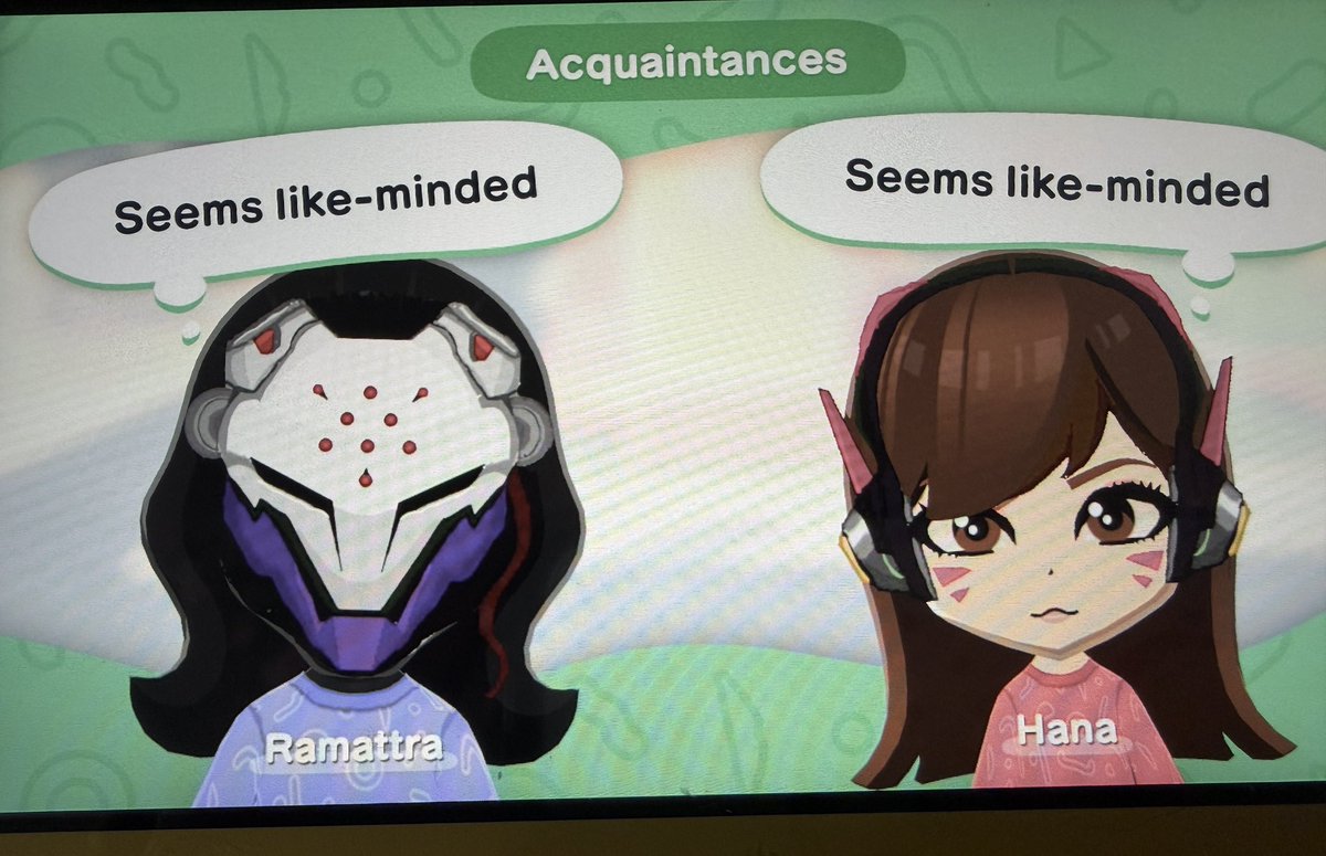 mydearmarin's tweet image. i have finally rekindled the joys that we call miivattra  #tomodachilife #dvattra