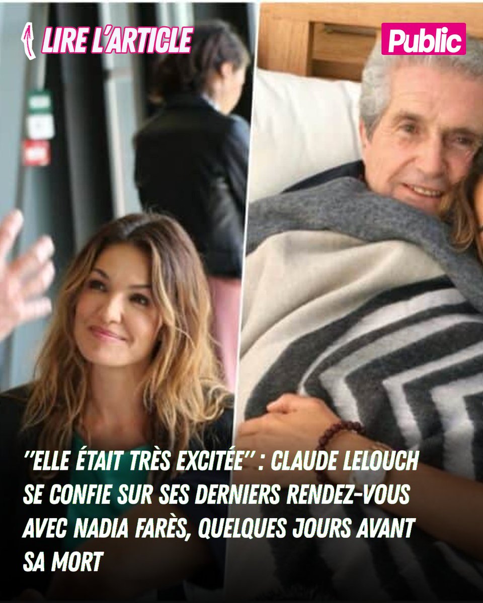 InsidePublic's tweet image. public.fr/elle-etait-tre…
Sur Instagram, Claude Lelouch a rendu un bel hommage à Nadia Farès. Le réalisateur raconte ses derniers jours, lui qui avait dîné avec elle seulement dix jours avant sa mort. 

#people #actupeople #newspeople #public #celebrite #star #stars #gossip
