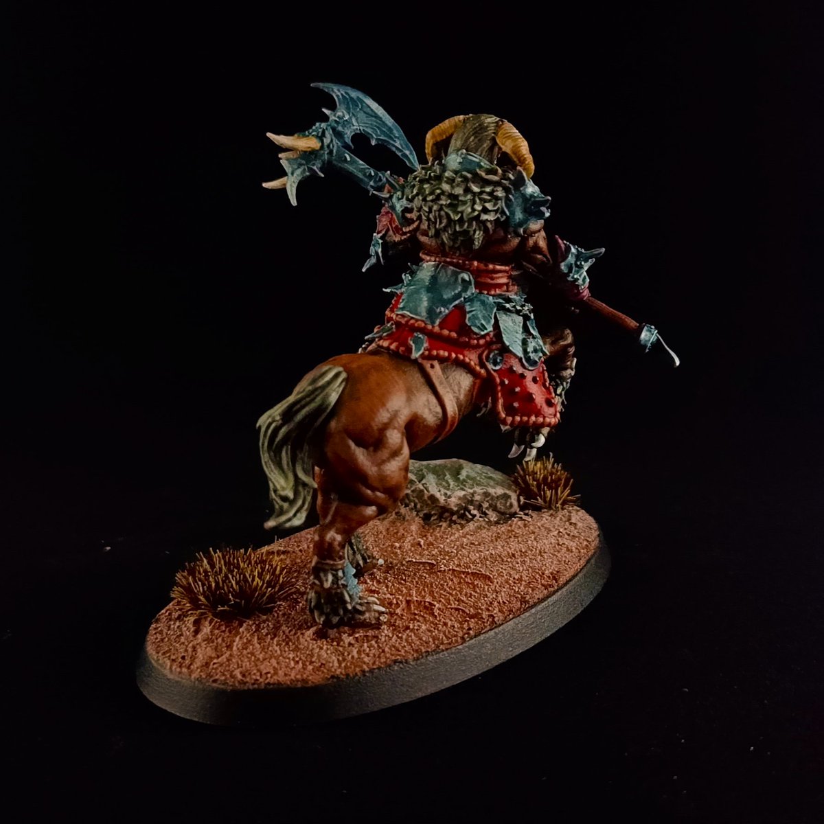 KielariGaming's tweet image. One of the centaur beastmen I've painted as part of an ongoing #commission for a #tabletop campaign. 

#miniaturemonday #miniaturepainting