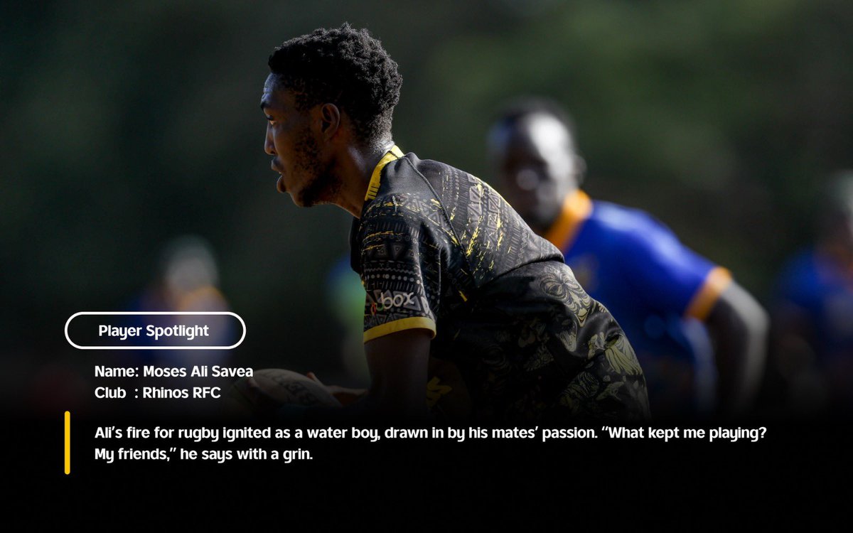 UgandaRugby's tweet photo. Player Spotlight: Moses Ali Savea 🙌

A Rhinos RFC flanker with big dreams💭

🔗https://t.co/D5dBxsvier https://t.co/kwpxqDIBBW