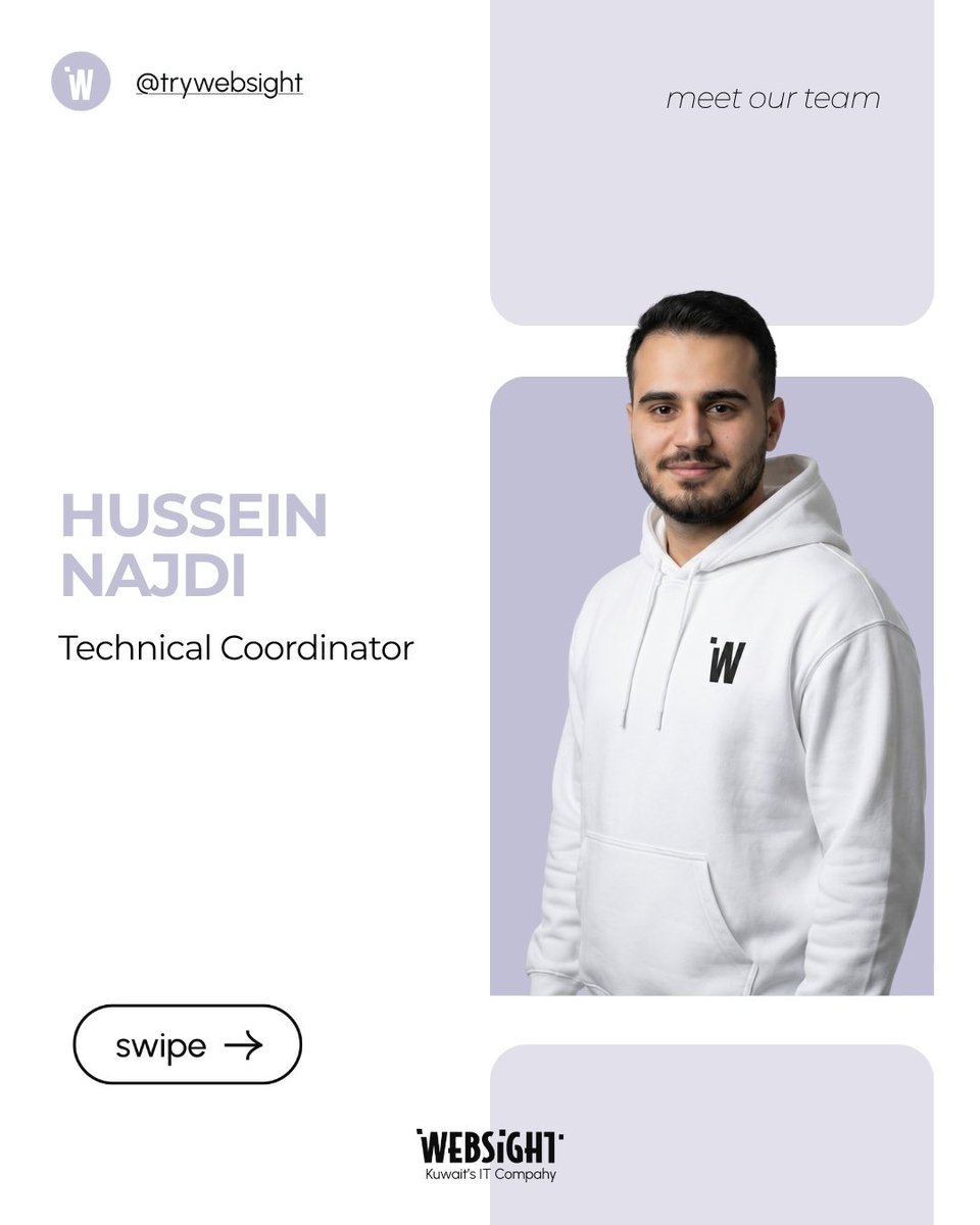 tryWebsight's tweet photo. تعرفوا على فريق Websight 🇰🇼

فريق ورا أكثر من 80 مشروع 👏🏻
يشتغل بخبرات متنوعة وخلفيات مختلفة، لكن يجمعه هدف واحد: بناء أنظمة تشتغل فعلاً وتفرق في النتيجة.

11 شخص، كل واحد عنده طريقته وتجربته، ومع الوقت صار عندنا فهم عميق لاحتياجات المشاريع وكيف تتحول لفعل https://t.co/jWG5TysaHi