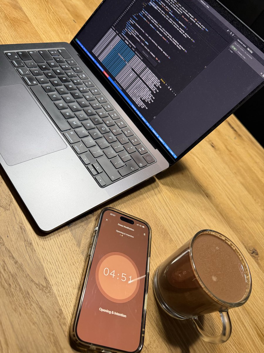 Built CacaoFlow back when I was still figuring out what kind of maker I wanted to be.

Tonight it’s earning its keep - Deep Meditation session with Arriba Nacional cacao.

This app never made me rich. But it still serves me well on evenings like this.

That’s worth something. 🌿