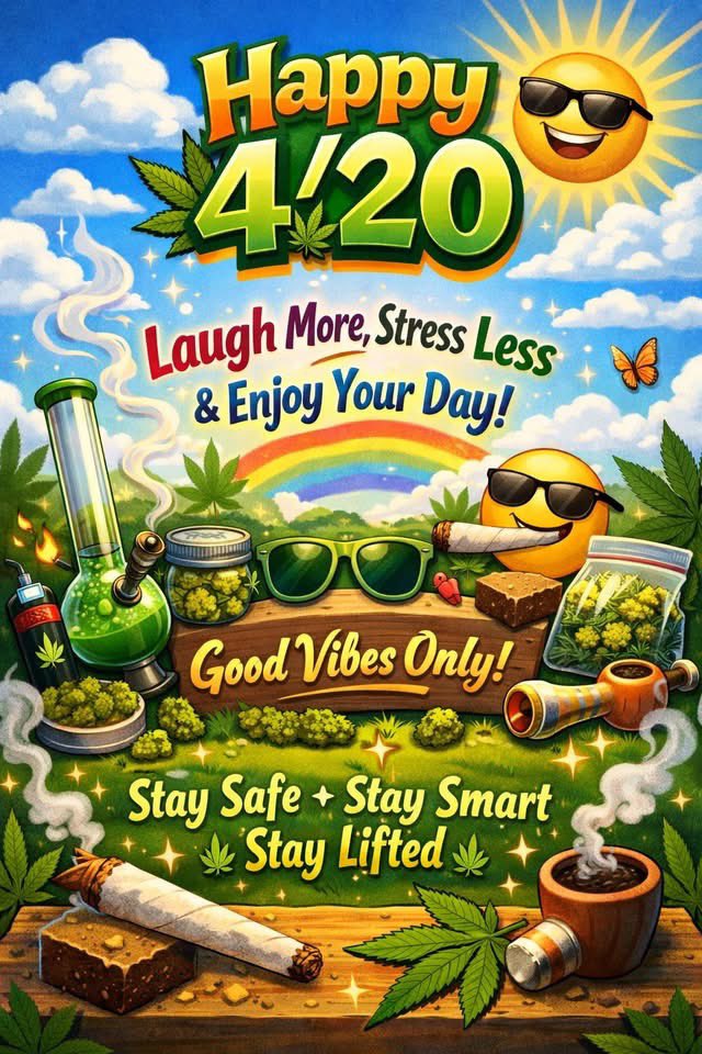 MarquayRockstar's tweet image. 😜 🫵🏽 🤟🏽 😘 💋 Happy 420 y’all ! 🤗 🍁 🍃 🍂 👀 🫶🏽

🫶🏽 #Happy420  #GoodVibesOnly #GoodVibes 🫶🏽

You know the mf vibes.😜🤟🏽