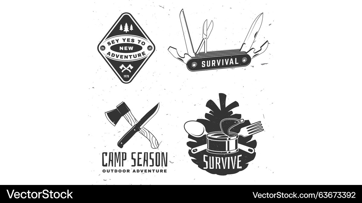 sivVector's tweet photo. Latest Vector @VectorStock survival and bushcraft set collection #VectorStock https://t.co/WH8LTRvuD5 https://t.co/Z8bvSbBfTH