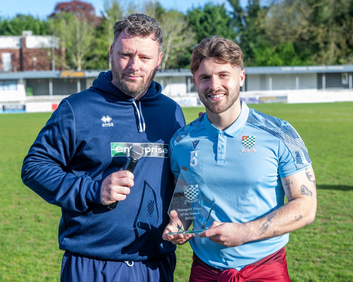cheshamutdfc's tweet photo. 🏆 Manager's Player of the Season went to Giorgio Rasulo, picking up his second award of the season for his quality & creativity in midfield

🏆 with Player's Player of the Season going to shot stopper Ben Goode who was outstanding between the sticks as he played every minute of the league season