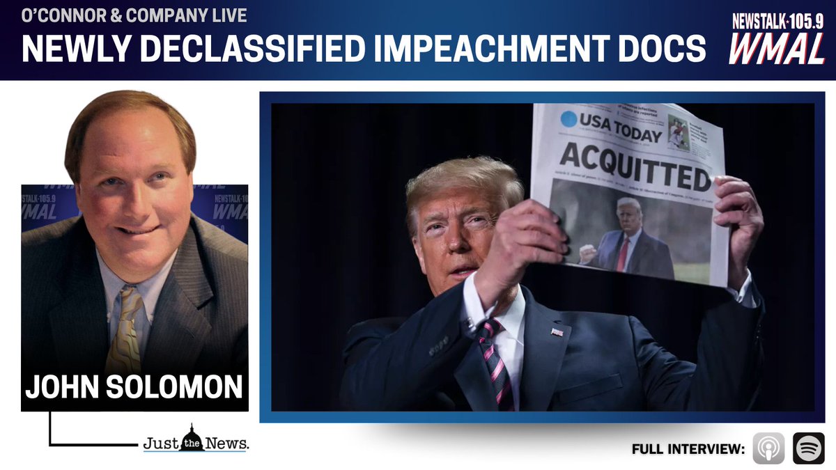 ICYMI: "The 'whistleblower' had severe political biases," @JSolomonReports told <a href="/LarryOConnor/">L A R R Y</a> and <a href="/PatricePinkFile/">Patrice Lee Onwuka 🇫🇰🇺🇸</a> on WMAL.

FULL INTERVIEW: omny.fm/shows/oconnor-…