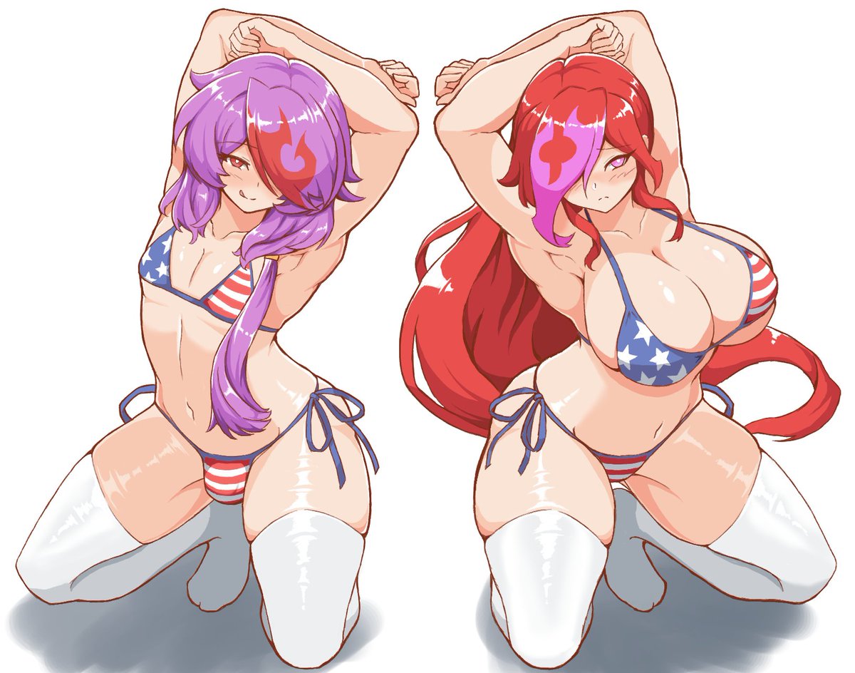 星条旗ビキニグラッサ、せっかくなのでタレットにも来てもらいました