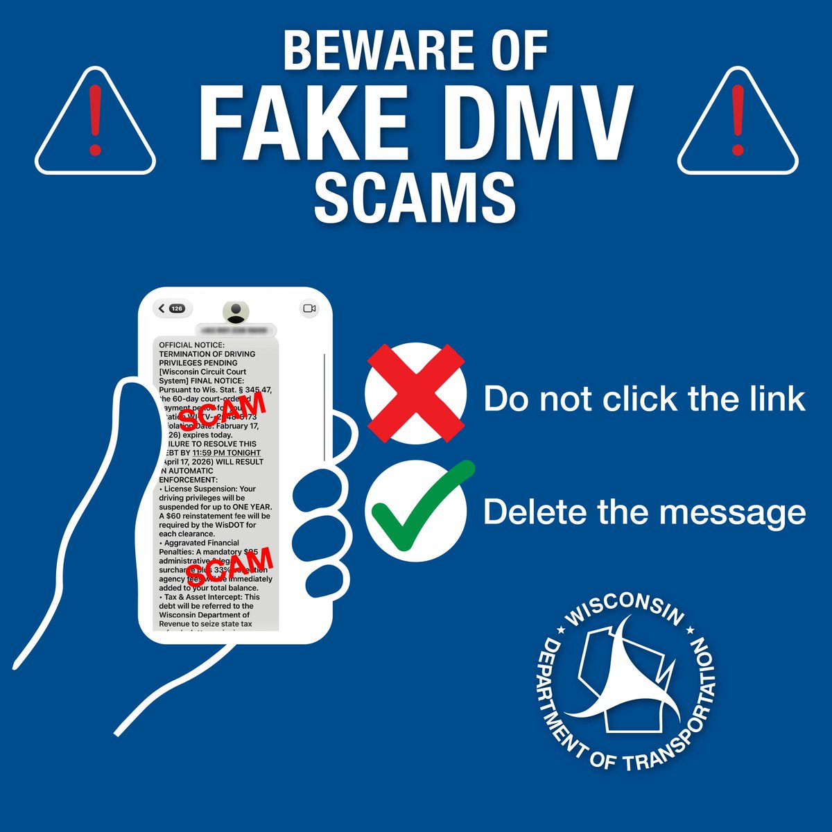 Wisconsin DOT tweet media