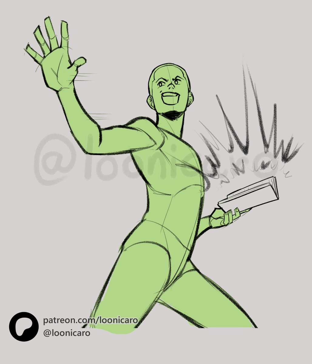 Loonicaro - art studies and pose reference tweet media