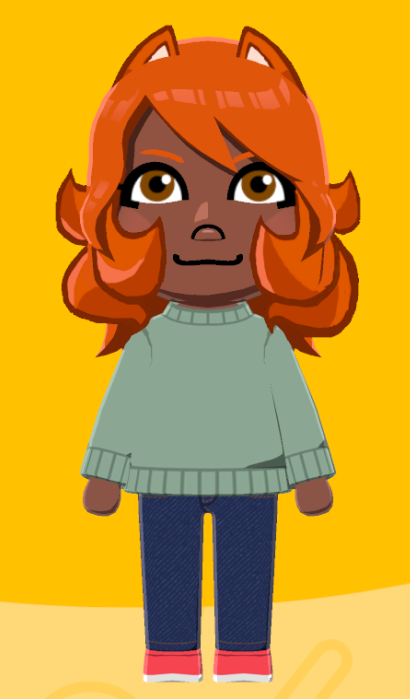 odysseusregrets's tweet photo. I love @rekkadraws_ 's interpretation of the zoologist a lot so I made a mii based on it with tomodachi life facepaint https://t.co/T0pFOk4iNy