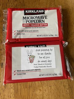 CovenantUMCFW's tweet image. A pop up thank you to the teachers of Lincoln Elementary.  #thankyou #popcorn #covenantumcfw