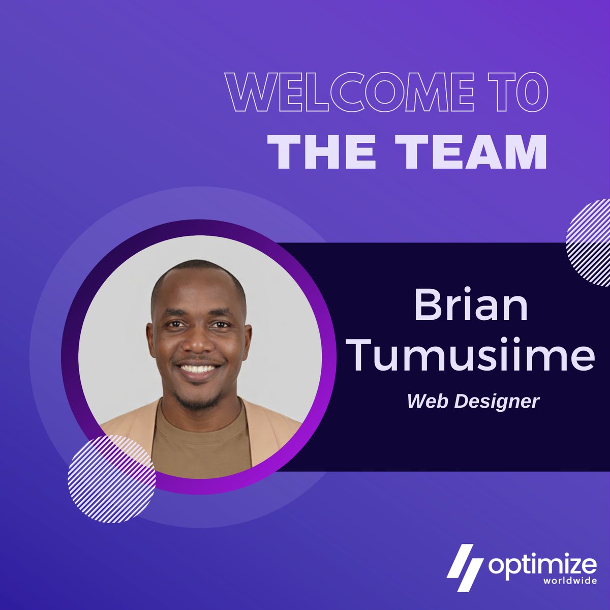 OptimizeHere's tweet image. We’re excited to spotlight Brian, a talented web designer at Optimize Worldwide! 👏💻With 15+ years of experience, he brings creativity, precision, and a passion for high-performing sites. Grateful to have him on the team!
#WebDesign #TeamSpotlight #OptimizeWorldwide