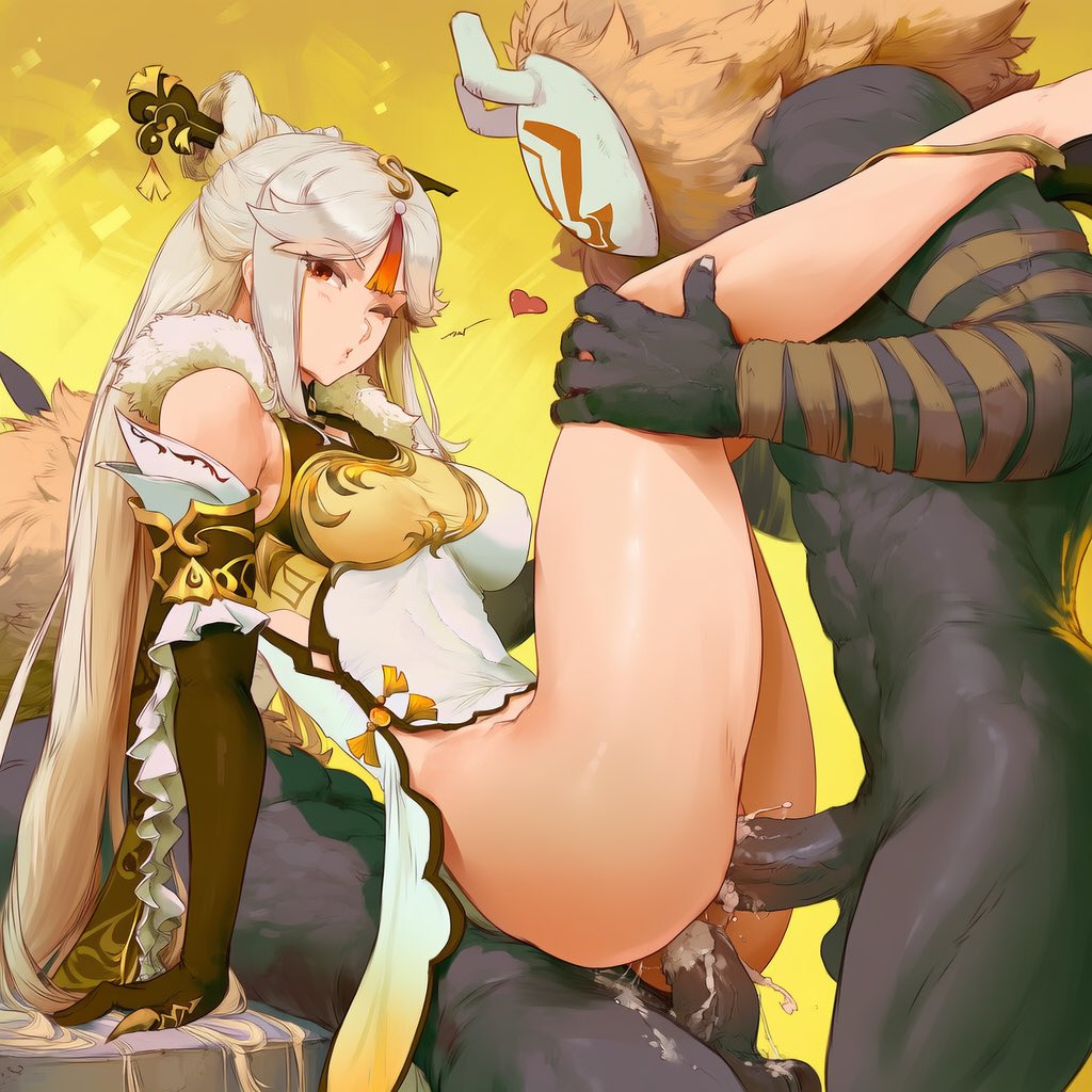 Oops, looks like you caught her indulging in her guilty pleasure, you won't tell anyone right? Just sit there quietly and you can have the next round.