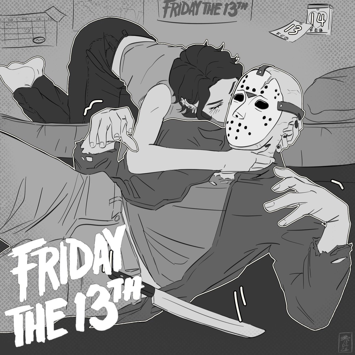 lillllife's tweet image. did this piece since friday the 13th happened to be right before valentines day this year ;))
#jasonvoorhees #fridaythethirteenth #horror #cute