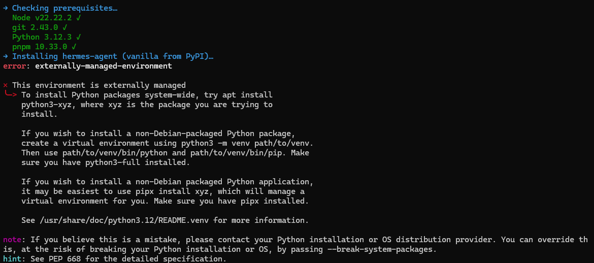 Oreo_8299's tweet photo. @outsource_ i get this after ruuning with this command :
curl -fsSL https://t.co/ZJnJ4Sm5uu | bash https://t.co/4AA7EcqNpP