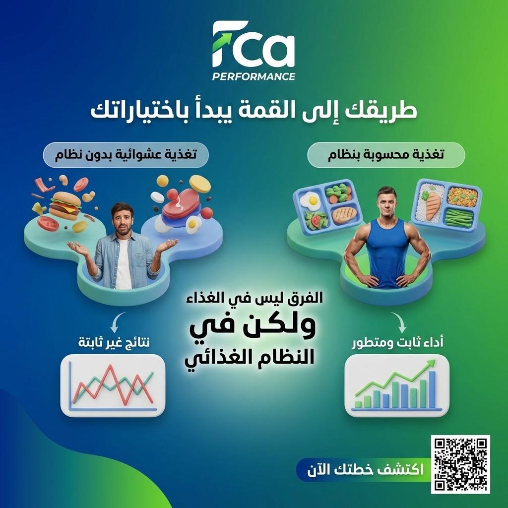 FcaPerformance's tweet photo. مو كل الناس اللي تتمرن توصل لنفس النتيجة

الفرق مو في التمرين…
الفرق في النظام الغذائي

بين عشوائية تخليك تبدأ كل مرة من جديد
ونظام محسوب يخليك تتقدم بثبات

مع FCA Performance
نخليك تمشي على خطة واضحة تناسب هدفك ونمط حياتك

اختار الصح من البداية… وخلّي نتيجتك تستمر 🔥 https://t.co/jI8mggwe9V