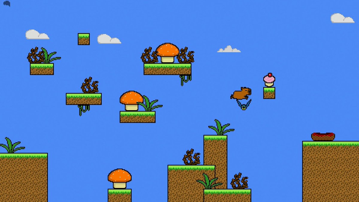 PlatCat's tweet image. 📊 #Review ⤵️

🏆 Platunim 9025-9030! 🏆 
『 Capy Cakes 』 (PS4|5 • NA/JP/AS) 
by @HyperrealityEnt / @yzo_studio

Capy Cakes is a cute action platformer in which you set off on an adventure with a capybara. Across a total of 30 levels, your task is to collect all the cupcakes in