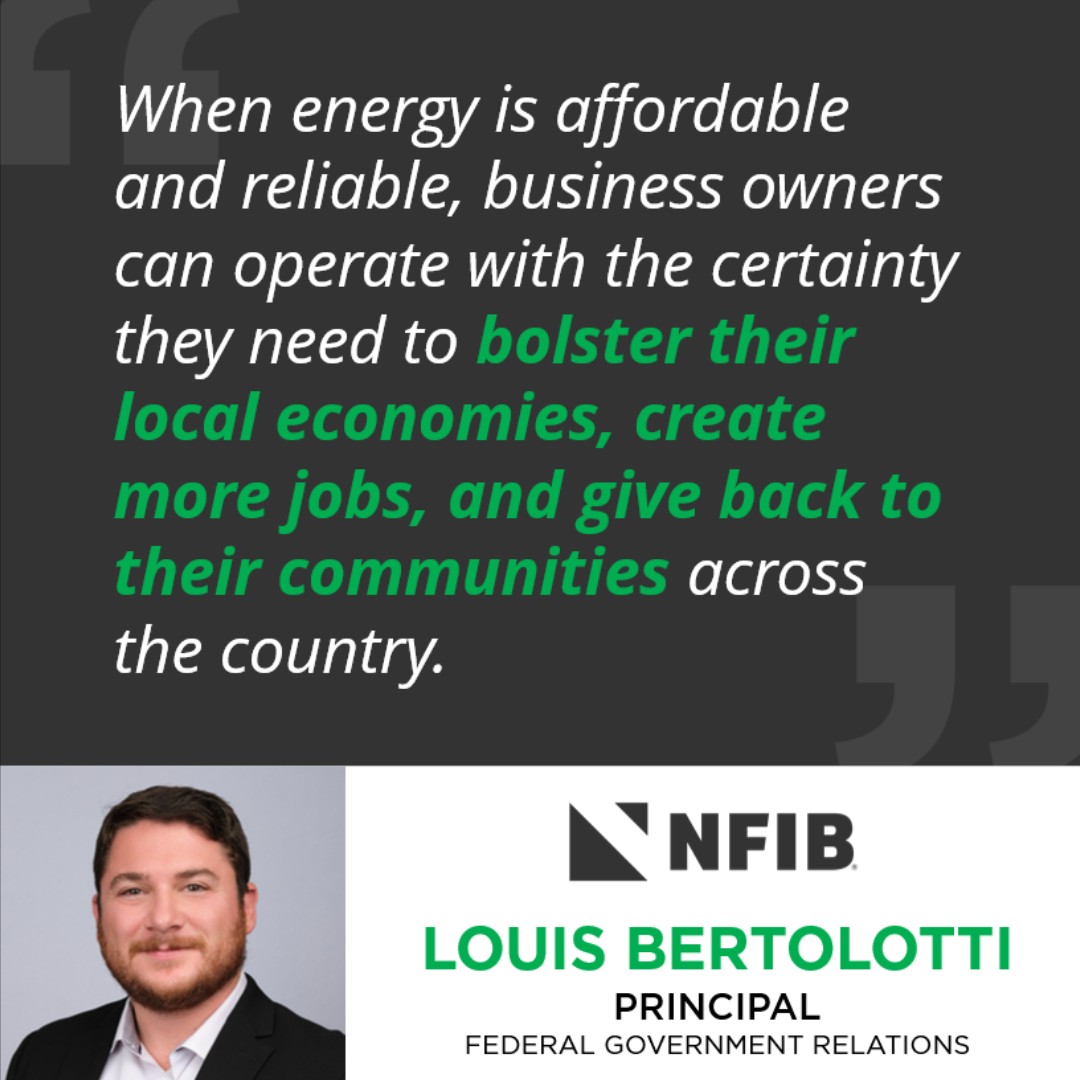 NFIB's tweet image. #NFIB Principal of Federal Government Relations, Louis Bertolotti, wrote an op-ed in the @dcexaminer on the rising cost of fuel for #smallbusinesses.

Read it here: washingtonexaminer.com/op-eds/4530592…