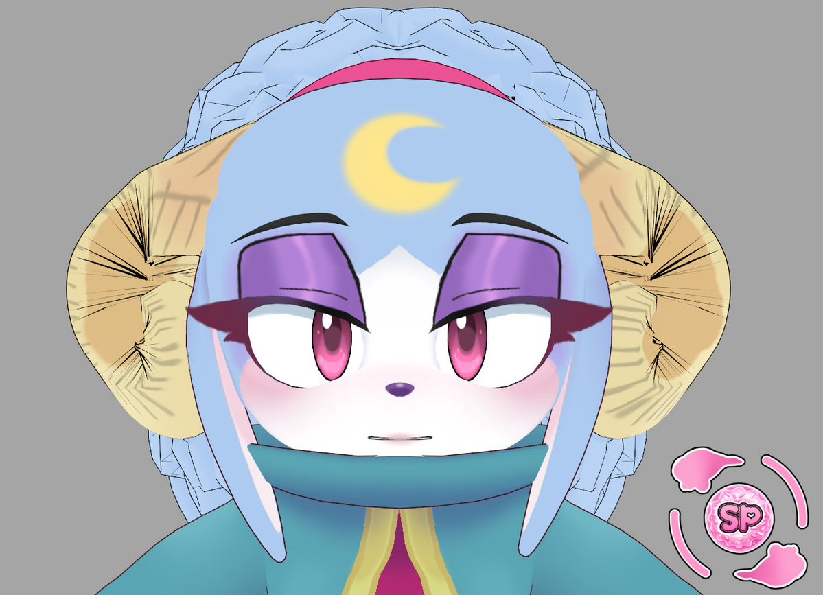 _Sweet_Passion's tweet image. .: I might be a bit overdue on this one, my apologies guys. I have been fixing up some tweaks on Ariem the Ram here. She’ll be up for download tomorrow~💫✨:.

#Sonic #SonicDreamTeam #AriemTheRam #3DModel #VRoid #Ariem #WIP