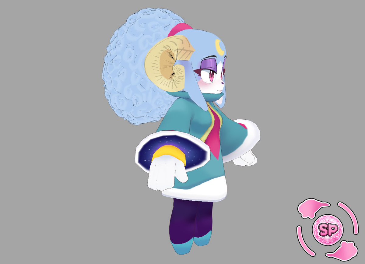 _Sweet_Passion's tweet image. .: I might be a bit overdue on this one, my apologies guys. I have been fixing up some tweaks on Ariem the Ram here. She’ll be up for download tomorrow~💫✨:.

#Sonic #SonicDreamTeam #AriemTheRam #3DModel #VRoid #Ariem #WIP