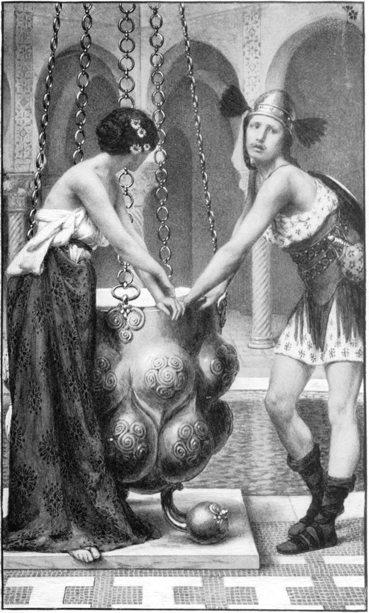 NeuKelte's tweet image. #MythologyMonday @MythologyMonday #Celtic: `One day Pryderi and Manawyddan started a wild white boar, and chased him in vain until he led them up to a vast and lofty castle, all newly built in a place where they had never seen a building before.
1/5