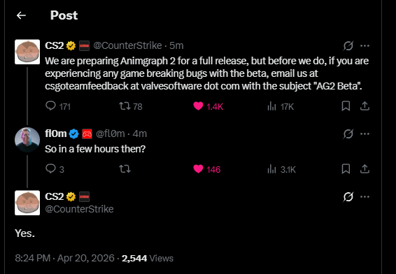 TitanHoloCS's tweet photo. We will get Animgraph 2 in a few hours 🤩 https://t.co/lOwVgVknmI