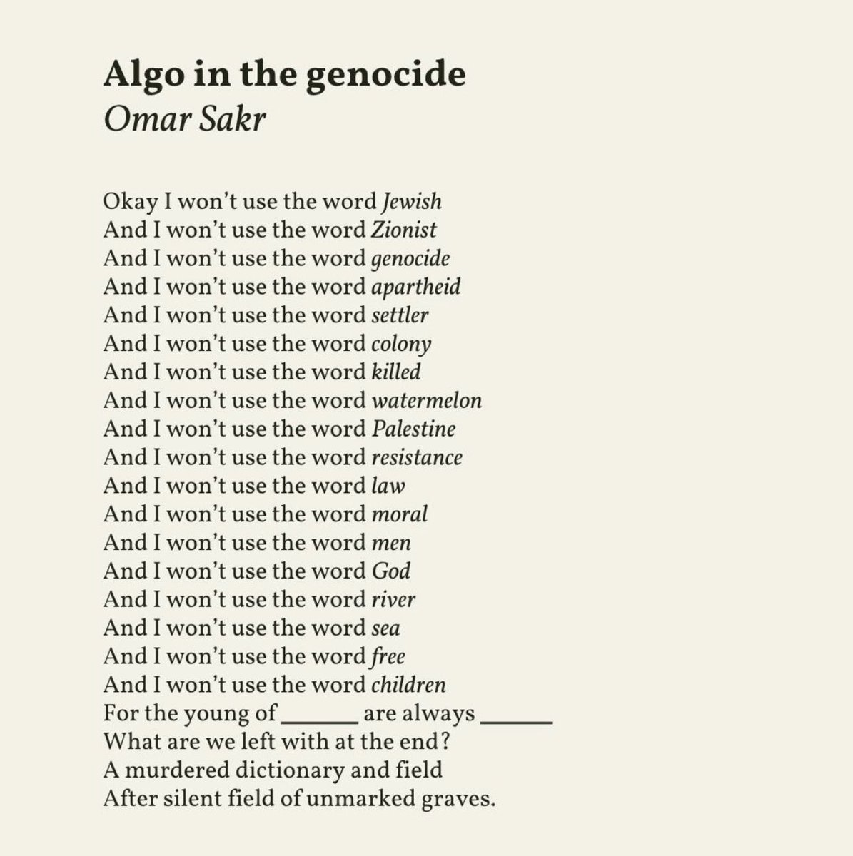 Omar Sakr tweet media