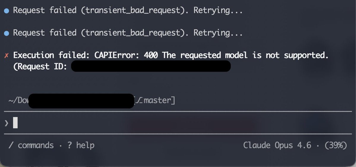 saascity_io's tweet image. anyone else having issues with Opus 4.6 in Copilot CLI? it worked just fine like 5 minutes ago #copilot
