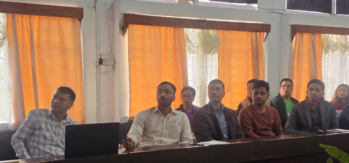 imd_shillong's tweet image. Officials from @imd_shillong , Sh. Satyendra Kumar (Met-A) and Sh. Rivertis Pariong (Met-B), attended and delivered presentations at the South-West Monsoon Preparedness Meeting for Eastern West Khasi Hills District held at Mairang on 20 April 2026.
@moesgoi @Indiametdept #monsoon
