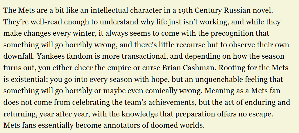 DSzymborski's tweet photo. This is what I wrote for the 2026 ZiPS projections for the Mets, and I stand by it. https://t.co/9dunr5K34x