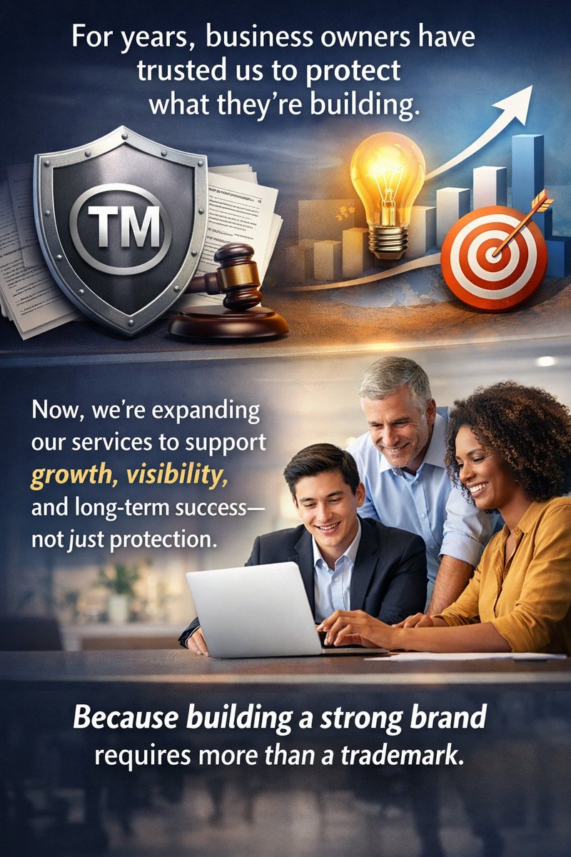 TrademarkCo's tweet image. thetrademarkcompany.com
#TheTrademarkCompany
#SmallBusinessSupport
#EntrepreneurTools
#BusinessGrowth
#BrandBuilding
#SmallBusinessOwners
#BusinessAdvisory