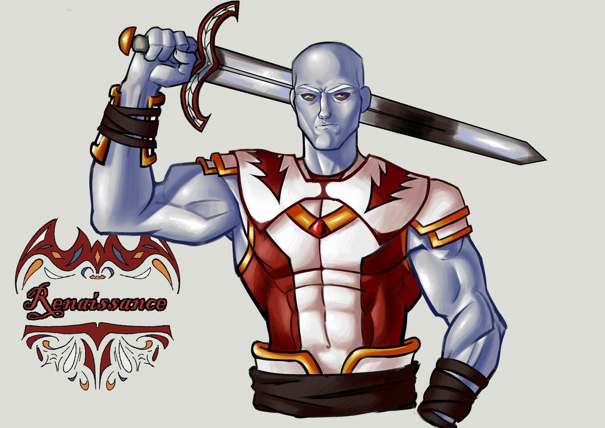 Alkibiatess's tweet image. DMs Open for Commissions🔥

I got this commission a few months ago from @camden_macc on Insta and finally get the chance to share it! This is for his D&amp;amp;D character Renaissance, and I'm so happy to have brought him to life! 

#dmsopen #commission #dnd #dndart