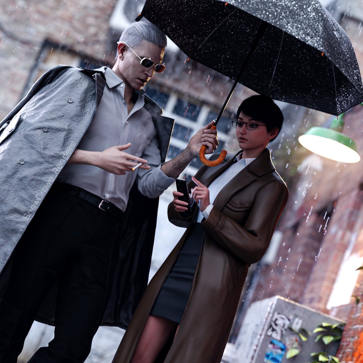 Another typical Monday for Zeno and Nora. Doing connection(ey) things I guess? 

Nora is my OC
Zeno model by <a href="/brabblesbantoo/">𝕭𝖆𝖓 ✨</a>
-
*Please do not repost my art without credit. My art is not ai* #DazStudio #ResidentEvilRequiem #ResidentEvilZeno #3Drender #ResidentEvilOC
