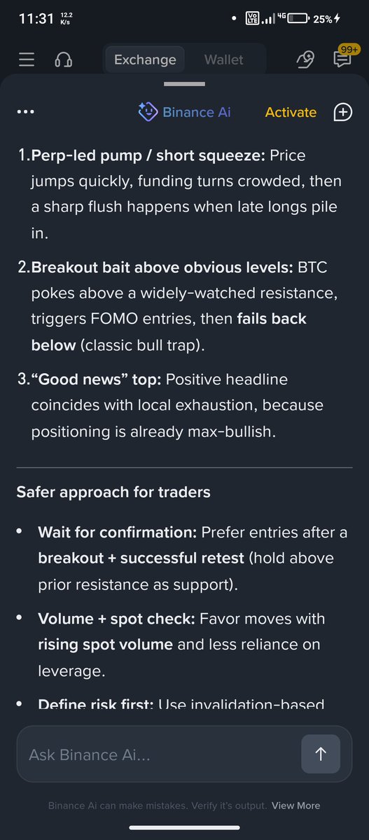 Crypto_Samm_'s tweet photo. I used to overtrade based on emotions.

But Now I use Binance Ai to structure my thinking, market structure, sentiments and invalidation before entry.

Less noise, more clarity.

#BinanceAI https://t.co/4t6NEUyg4K