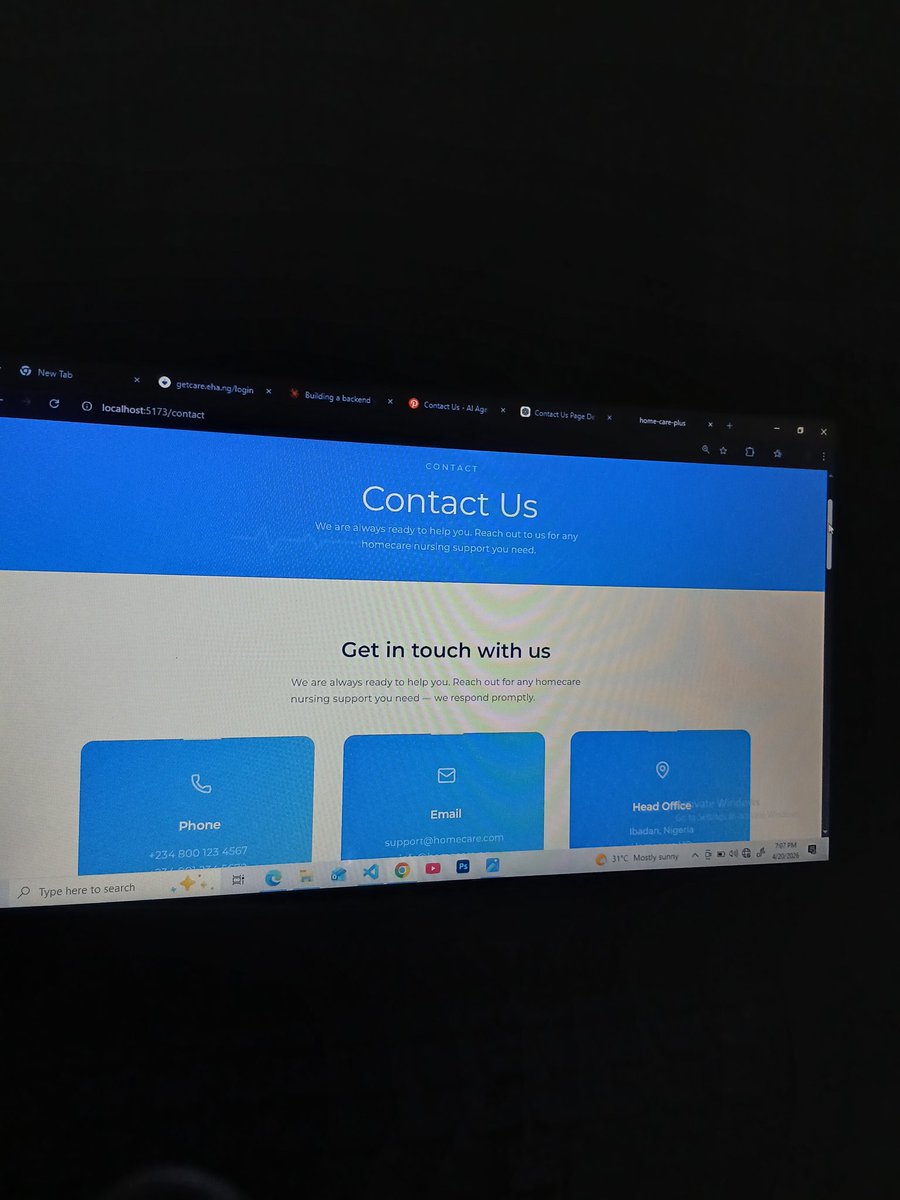 harrygraphics__'s tweet image. Day 99 of #100DaysOfCodeAndDesigns with the Sarcastic Geeks Trybe
dusted the homecare nursing website i started, worked on 80% of the static pages. I want to integrate real auth system this time, my first attempt building a real auth system failed but imma get it right this time