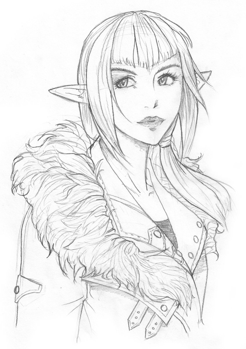 DaughterofDoma's tweet photo. Sketch bust on paper examples. https://t.co/1i8eVneRYw