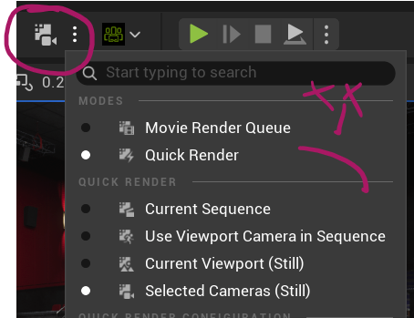 versluis's tweet image. That new quick render button in #UnrealEngine SUCKS!!! Expected behaviour: park playhead, click one button, boom - still image of my viewport gets rendered. Reality: whatever I see in my viewport DOES NOT get rendered. #EpicFail