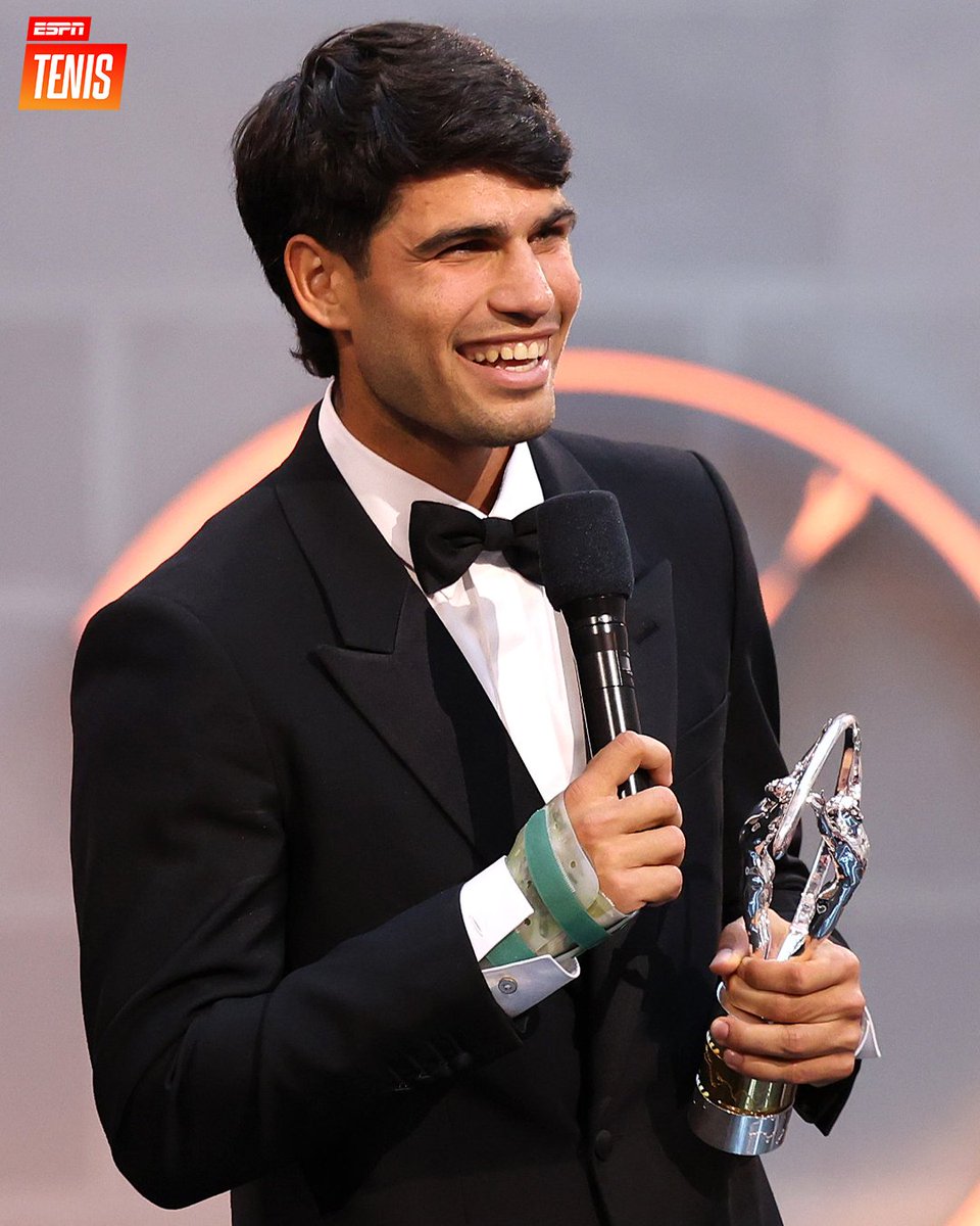 🇪🇸 Carlos Alcaraz es el ganador del Premio al Mejor Deportista Masculino Internacional del Año en los #Laureus26. 🏆