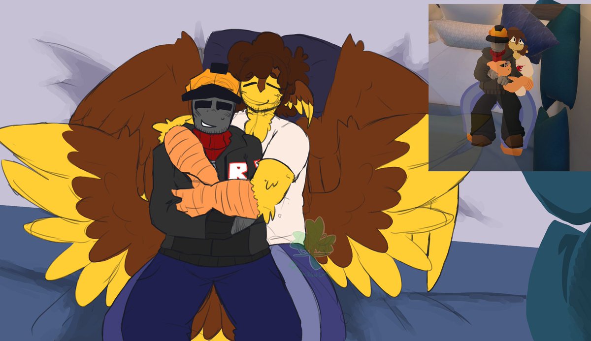 Tree3leafClover's tweet image. Interactions I had in VRChat again that I needed to draw lelele

#Buildershed #Builderman #Shedletsky