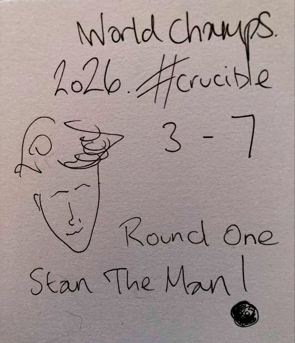 madeleinemaste4's tweet image. WHAT!!
#StanMoody 
#Frame 
v #KyrenWilson going in at 7-3
#bbcsnooker 
#worldchampionshipsnooker at
The legendary #Crucible 
#bbcfour.