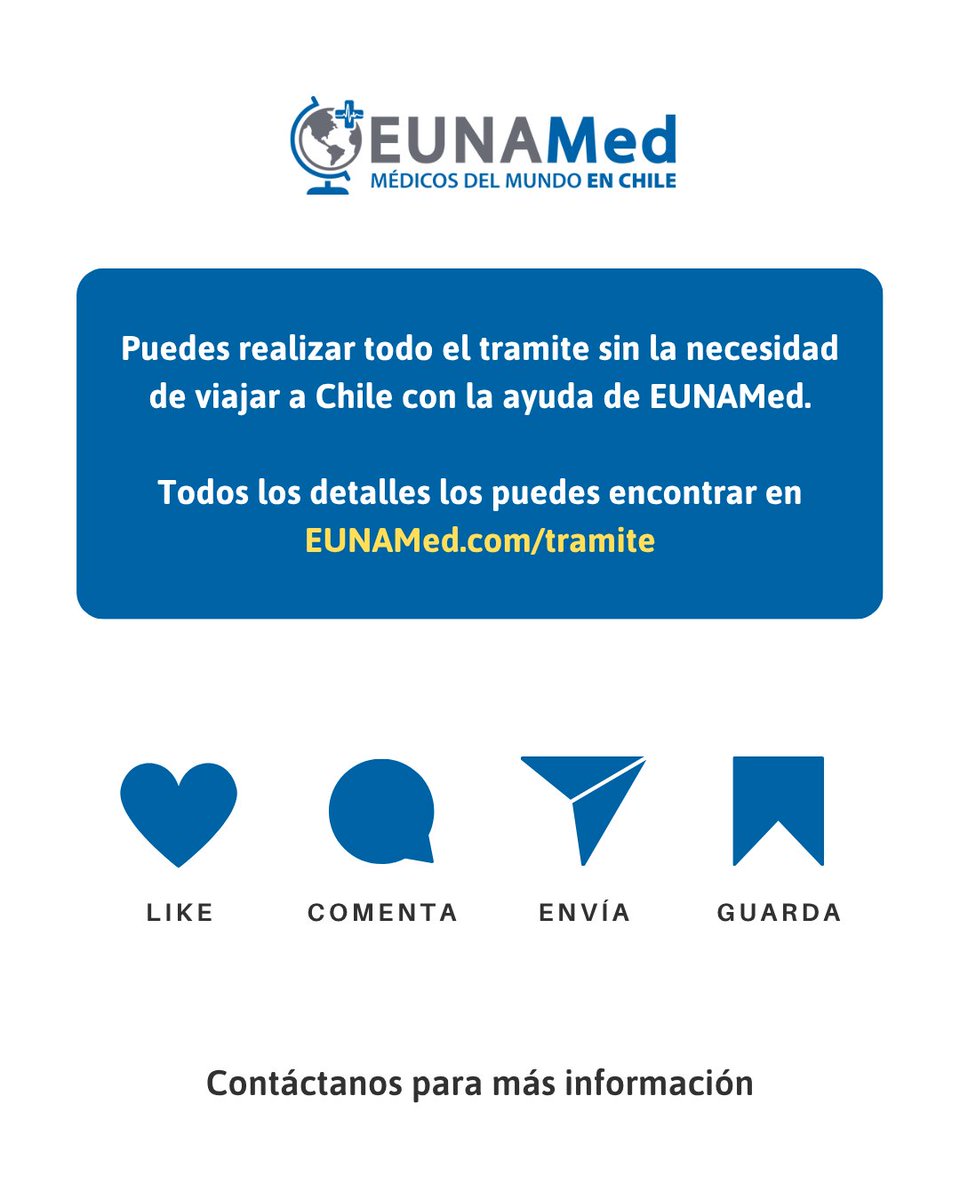EunaMed's tweet photo. ¡Inscribirse al EUNACOM nunca fue tan fácil! 📝✨

Te dejamos la hoja de ruta para tu inscripción. Recuerda que puedes realizar todo el trámite con nuestro apoyo sin necesidad de viajar antes de tiempo.

🔗 Encuentra todos los detalles en: https://t.co/GriMAx6W7V https://t.co/hOdUYfcHtS