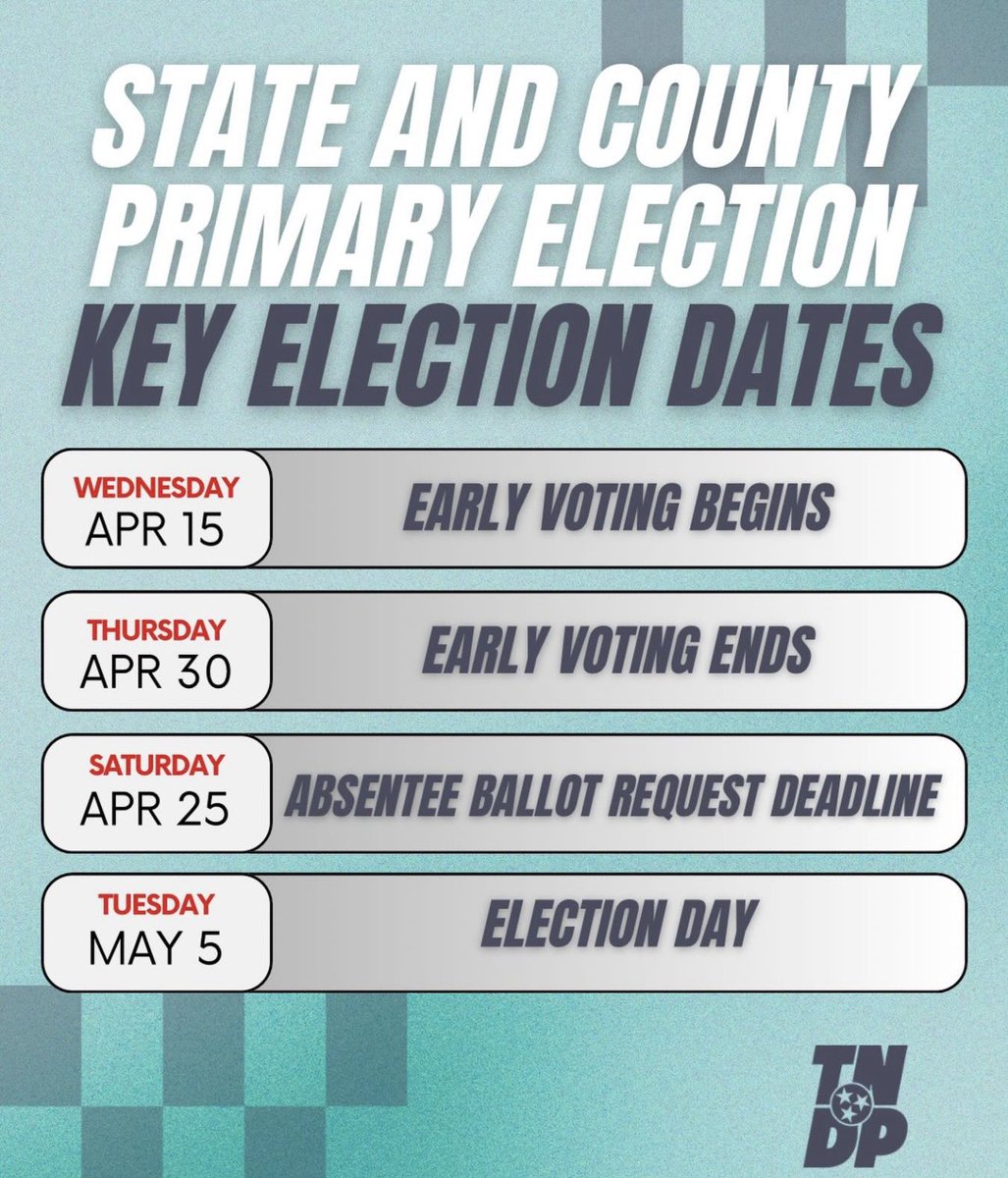 We’re voting, Tennessee