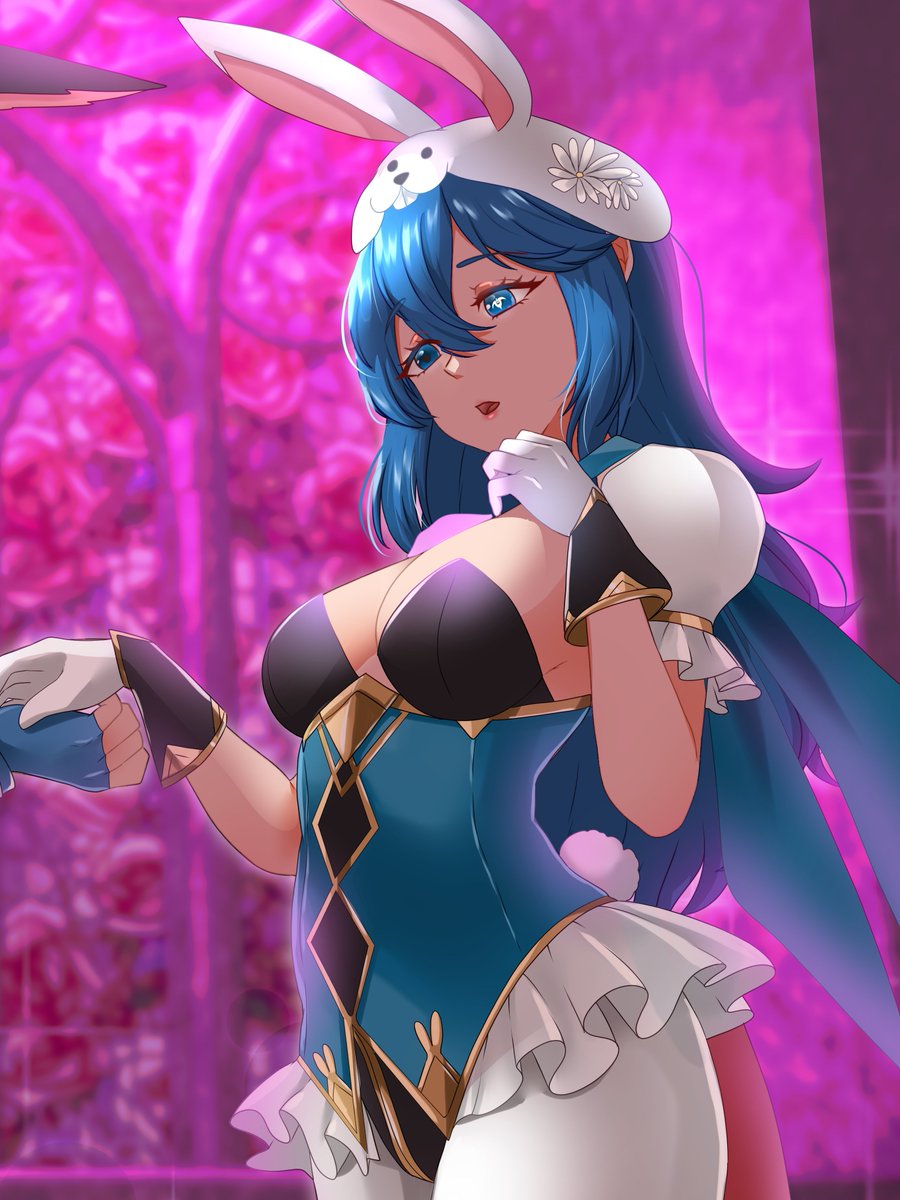 Happy Birthday, Lucina! 🎂💙🐰✨

I had to draw her in this cute bunny outfit to celebrate! (✿◠‿◠) 

Our princess deserves the best day ever. (づ｡◕‿‿◕｡)づ
#Lucina #FireEmblem #FEH