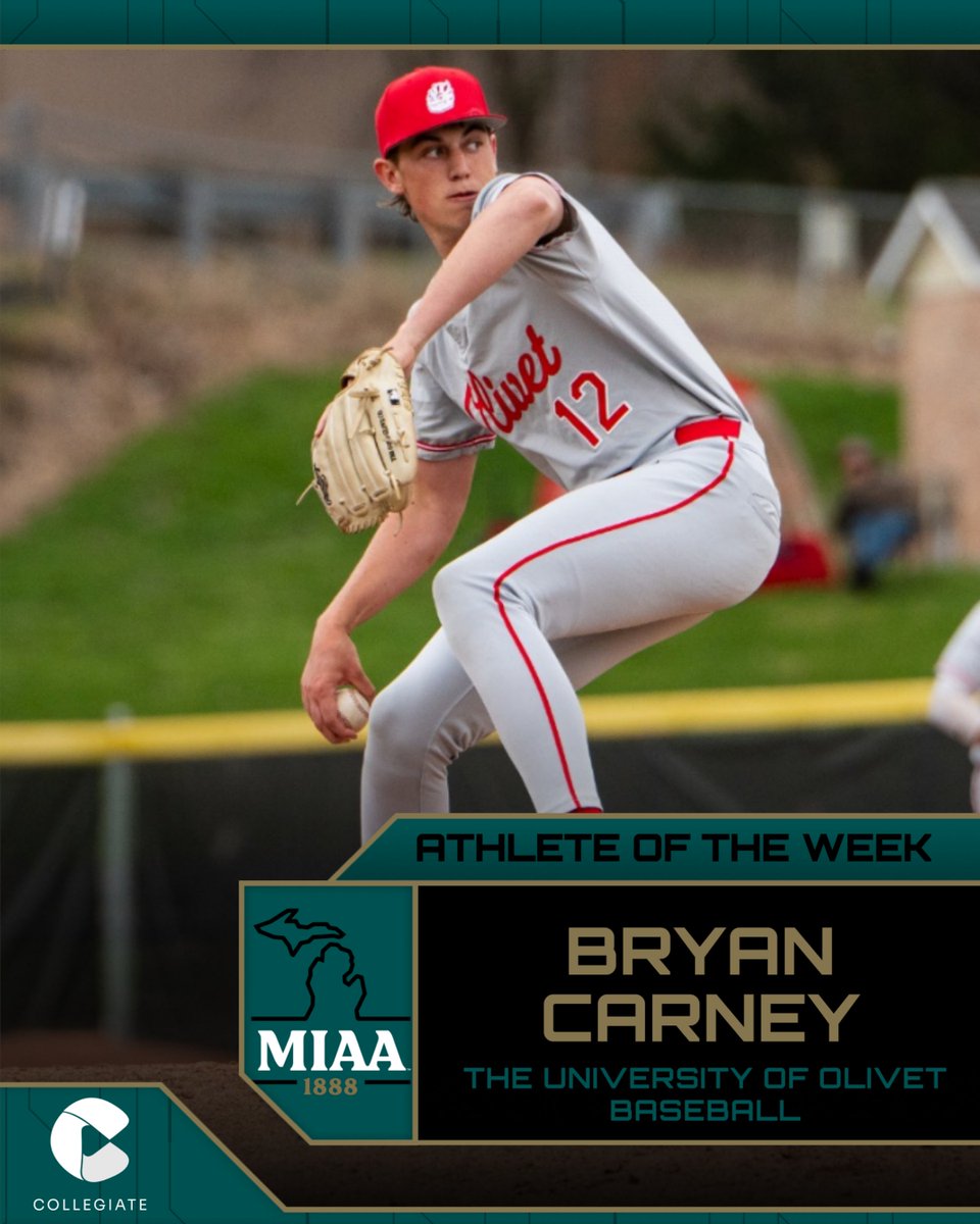 #D3MIAA Baseball Athletes of the Week | April 20, 2026 ⚾ Pitcher: Bryan ...