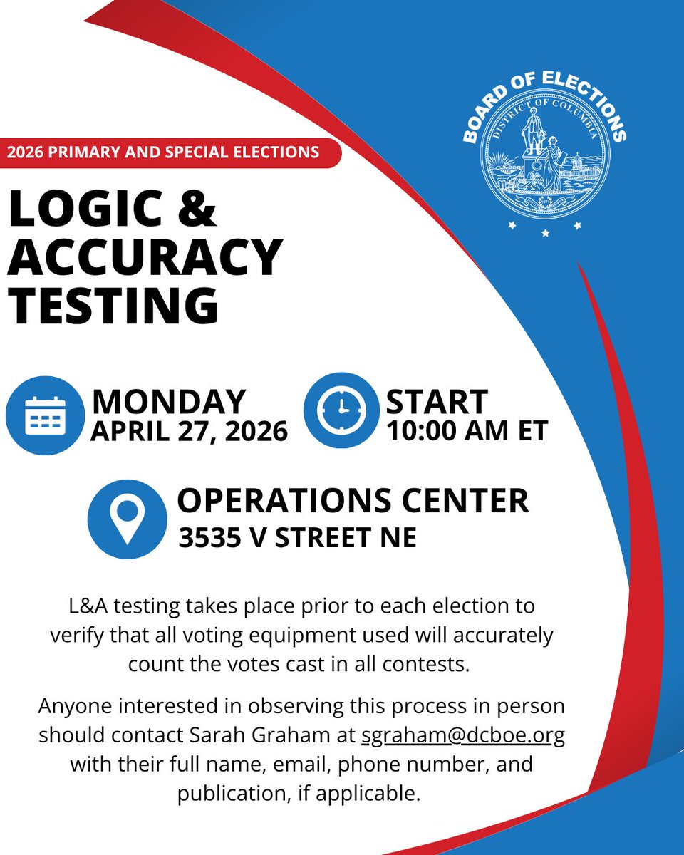 DC Board of Elections tweet media