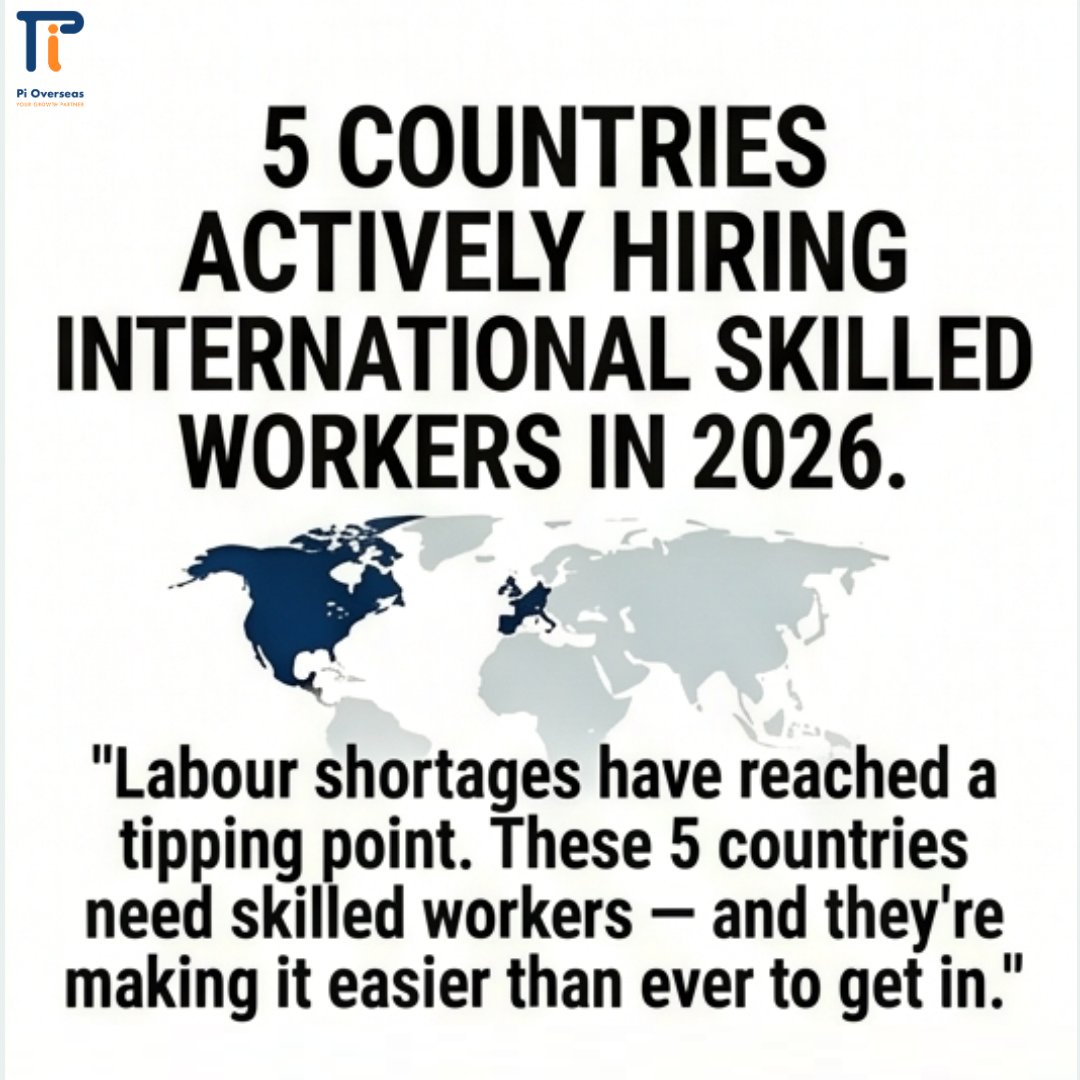 PiOverseas's tweet image. 5 countries actively hiring skilled workers in 2026:  

🇩🇪 Germany — no job offer needed 
🇨🇦 Canada — PR pathway built in 
🇦🇪 UAE — visa approved in 72 hrs 
🇮🇪 Ireland — 38k+ permits issued 
🇬🇧 UK — 24-hr priority processing  

  #WorkVisa #JobSeekerVisa