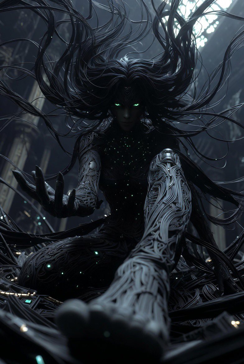 LogansVoid's tweet image. Enter: Kaelith, The Fractured Silence

#AIArt #DarkFantasy #FantasyArt #DigitalArt #DarkArt

“Welcome to The Void…” 💋