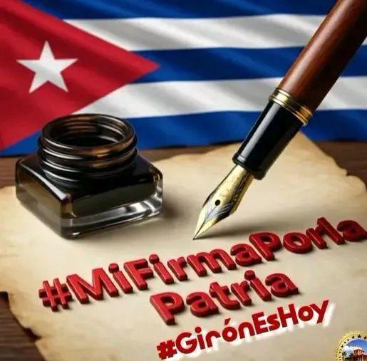 YaismaHernandez's tweet photo. Los trabajadores y estudiantes arroyenses firman hoy el compromiso con la patria #MiFirmaPorLaPatria porque #GirónEsHoy. https://t.co/2zOnxsEDgl